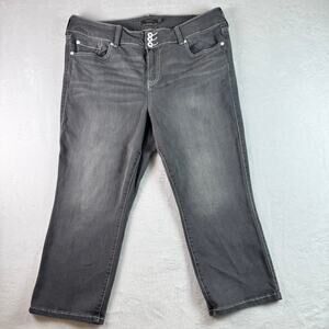 Torrid Crop Jegging Gray Super Soft Stretch Jeans Women’s Size 20 Plus cropped